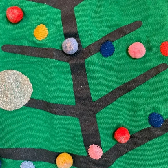 Size 4-5 Mini Boden Christmas Tree Dress - Picture 3 of 5